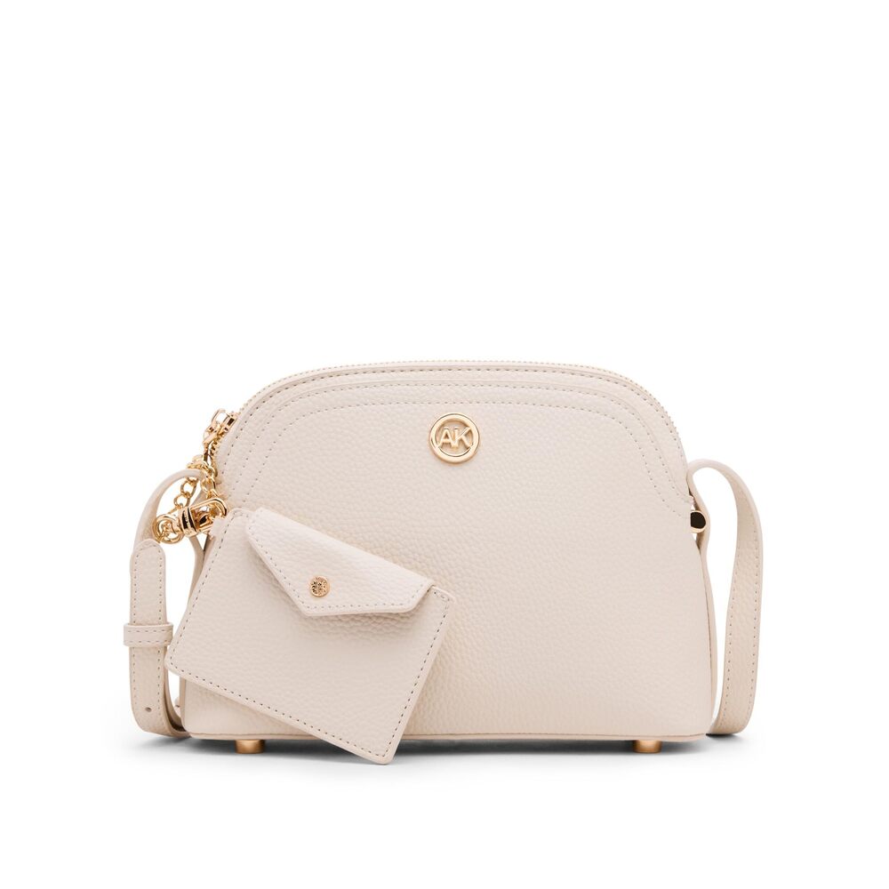 8922 Dome Crossbody with Detachable Card Case, Parchment